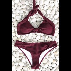 Cupshe Happy Ferris Wheel Halter Bikini Set